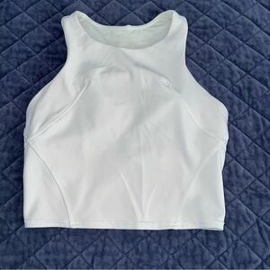 Lululemon Invigorate Training Tank Top Women 4 Crop Elixir Built In Bra B17